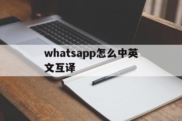 whatsapp怎么中英文互译,whatsapp在里面聊天怎么翻译