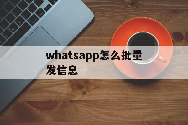 whatsapp怎么批量发信息-whatsapp怎么群发给陌生人